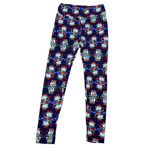 LuLaRoe King Queen Card Leggings One Size - Picture 3 of 6